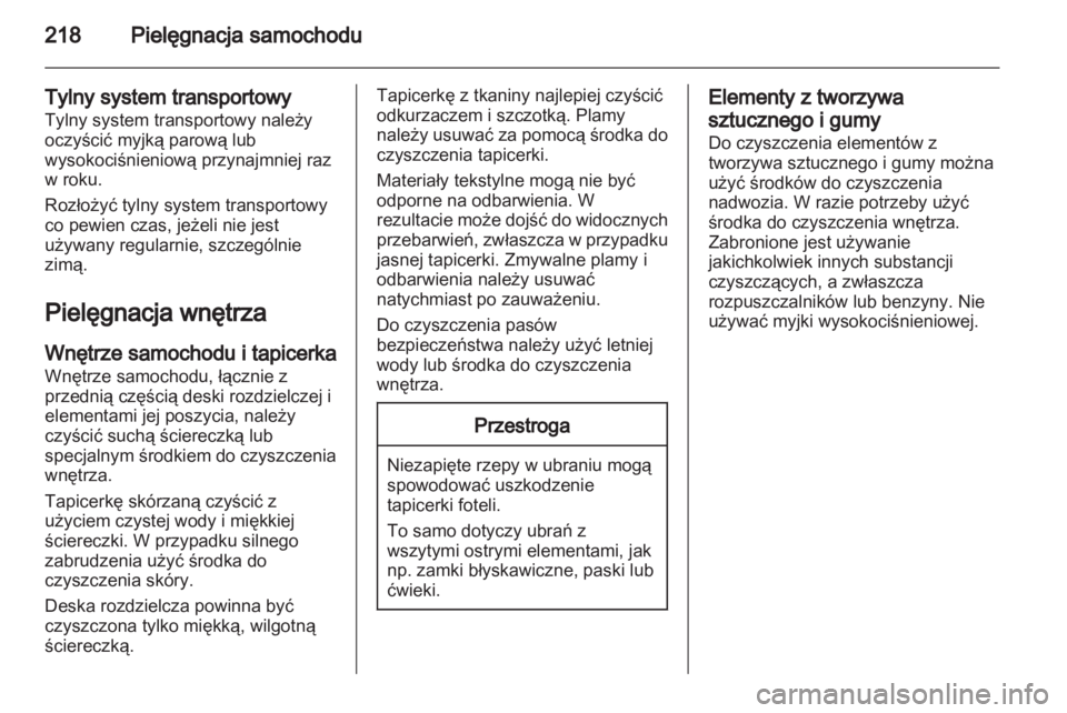 OPEL MERIVA 2013  Instrukcja obsługi (in Polish) 