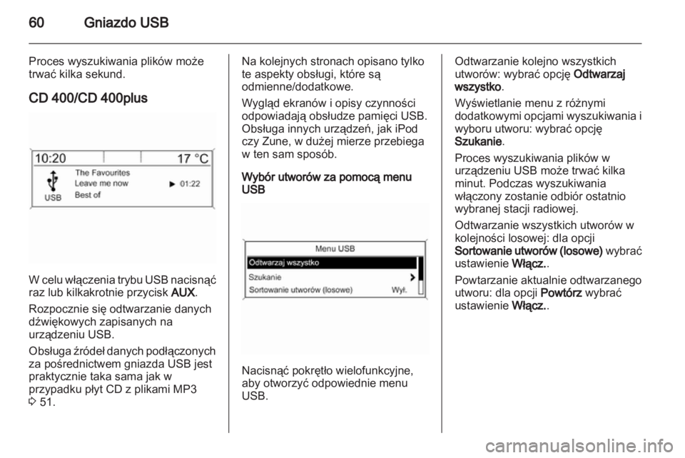 OPEL MERIVA 2013.5  Instrukcja obsługi systemu audio-nawigacyjnego (in Polish) 