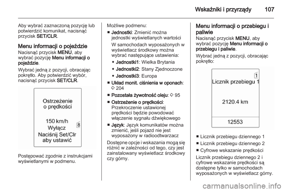 OPEL MERIVA 2013.5  Instrukcja obsługi (in Polish) 