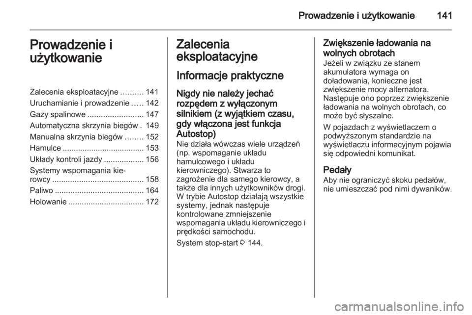 OPEL MERIVA 2013.5  Instrukcja obsługi (in Polish) 
