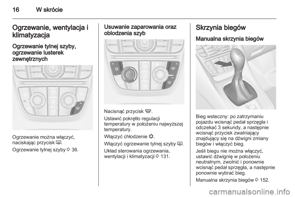 OPEL MERIVA 2013.5  Instrukcja obsługi (in Polish) 