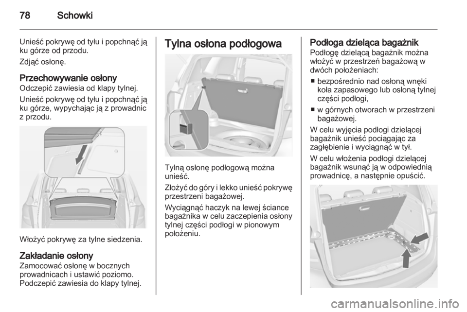 OPEL MERIVA 2013.5  Instrukcja obsługi (in Polish) 