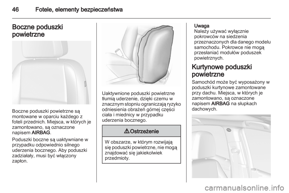OPEL MOKKA 2013  Instrukcja obsługi (in Polish) 