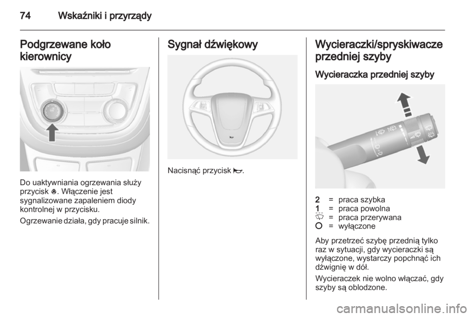 OPEL MOKKA 2013  Instrukcja obsługi (in Polish) 