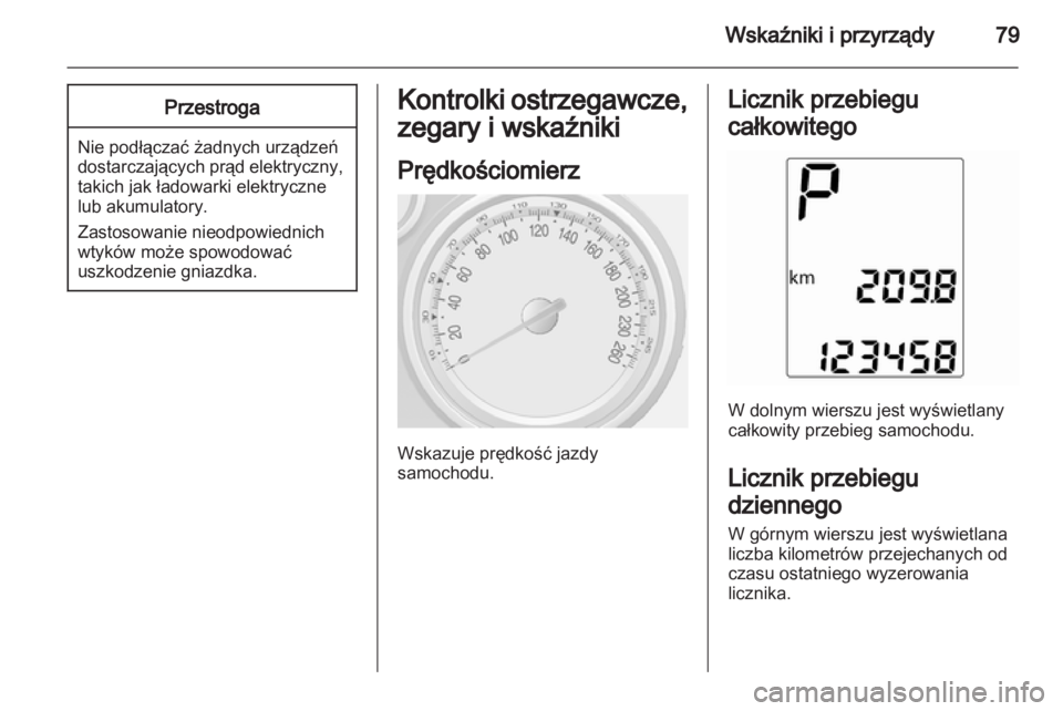 OPEL MOKKA 2013  Instrukcja obsługi (in Polish) 
