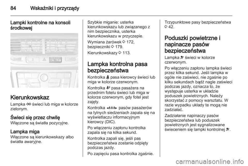 OPEL MOKKA 2013  Instrukcja obsługi (in Polish) 