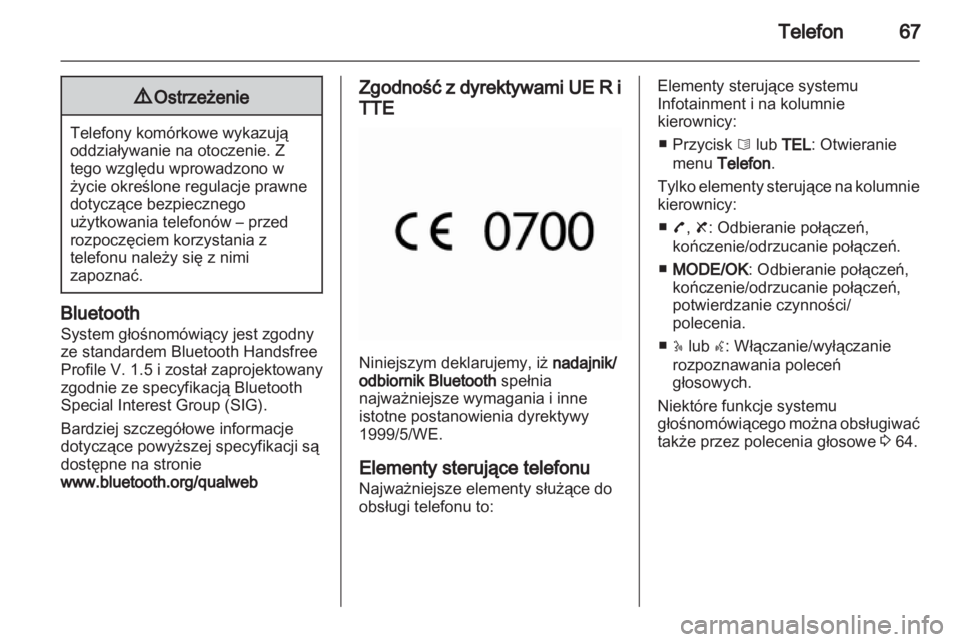 OPEL MOVANO_B 2012  Instrukcja obsługi systemu audio-nawigacyjnego (in Polish) 