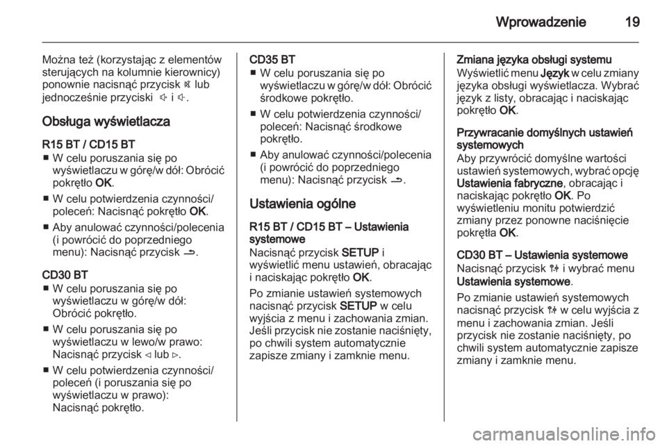 OPEL VIVARO 2013  Instrukcja obsługi systemu audio-nawigacyjnego (in Polish) 