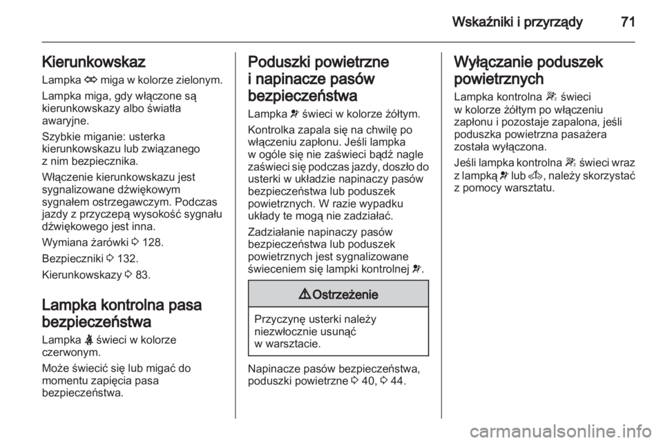 OPEL VIVARO 2011  Instrukcja obsługi (in Polish) 