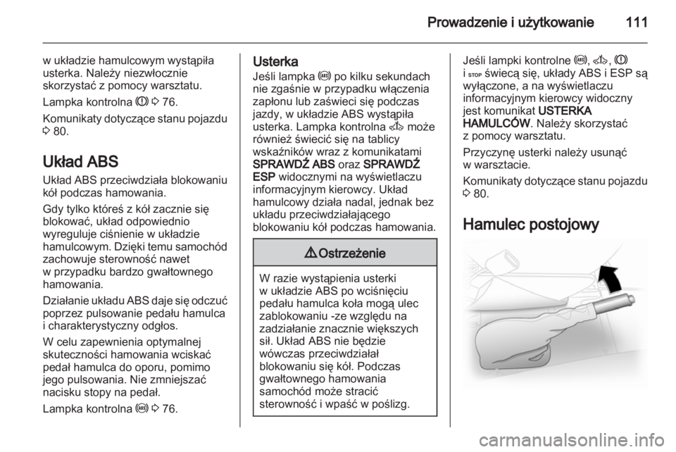 OPEL VIVARO 2012  Instrukcja obsługi (in Polish) 