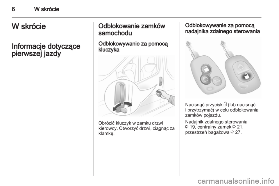 OPEL VIVARO 2012  Instrukcja obsługi (in Polish) 
