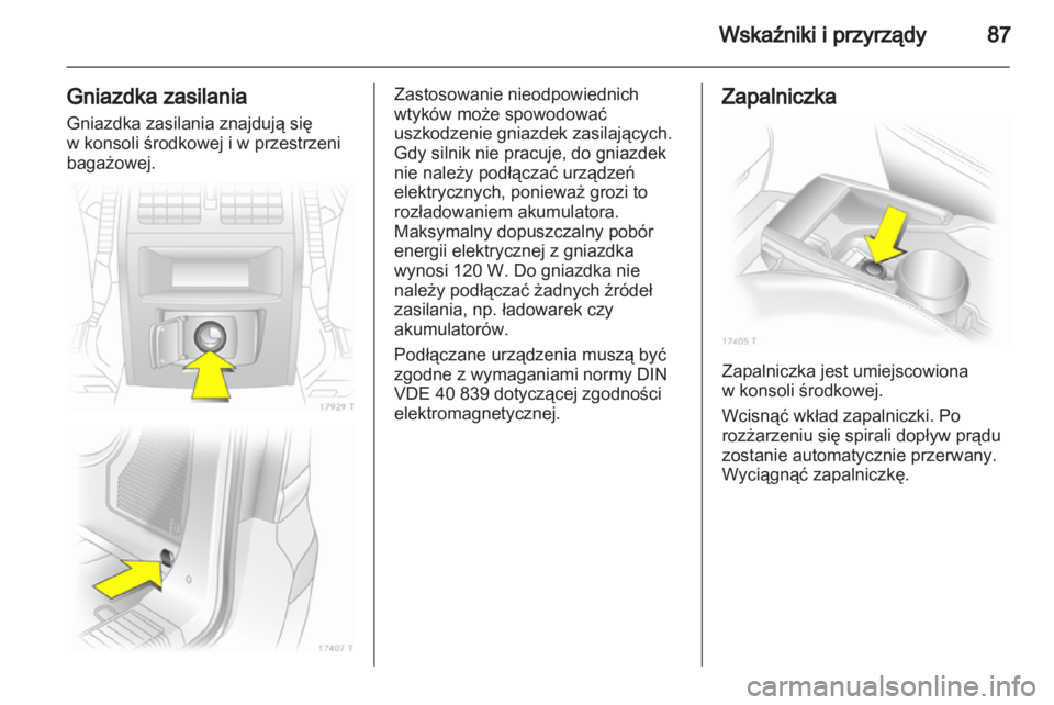 OPEL ZAFIRA 2010  Instrukcja obsługi (in Polish) 