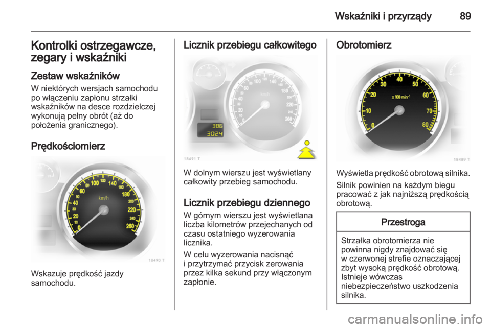 OPEL ZAFIRA 2010  Instrukcja obsługi (in Polish) 