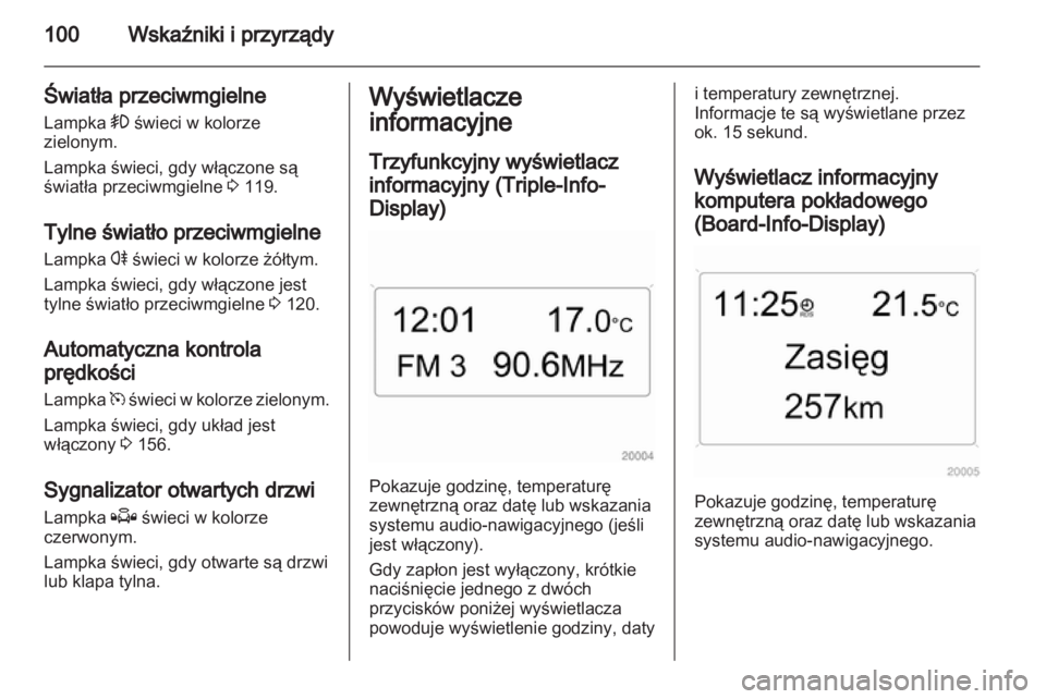 OPEL ZAFIRA 2010  Instrukcja obsługi (in Polish) 