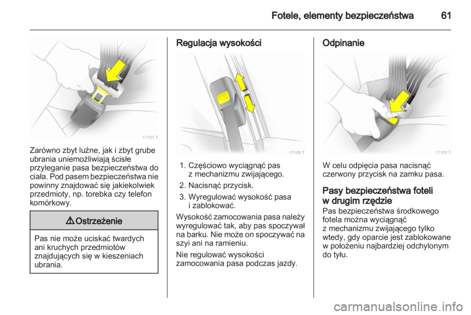 OPEL ZAFIRA 2011  Instrukcja obsługi (in Polish) 