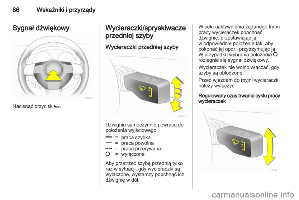 OPEL ZAFIRA 2011  Instrukcja obsługi (in Polish) 