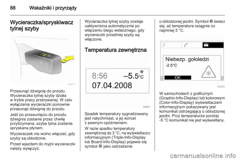 OPEL ZAFIRA 2011  Instrukcja obsługi (in Polish) 