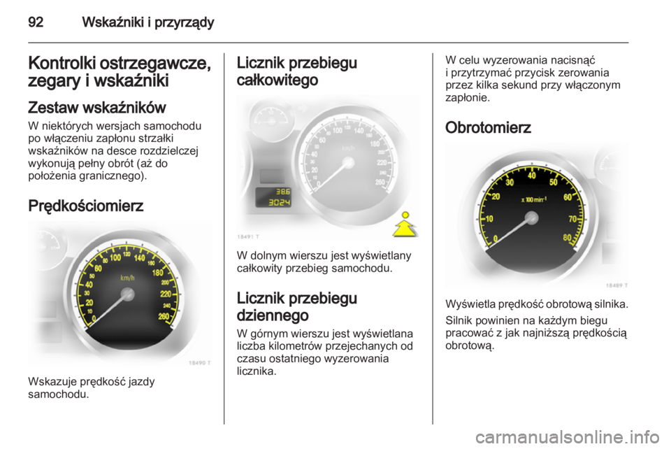 OPEL ZAFIRA 2011  Instrukcja obsługi (in Polish) 