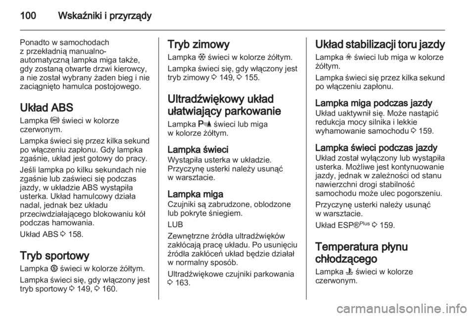 OPEL ZAFIRA 2011  Instrukcja obsługi (in Polish) 