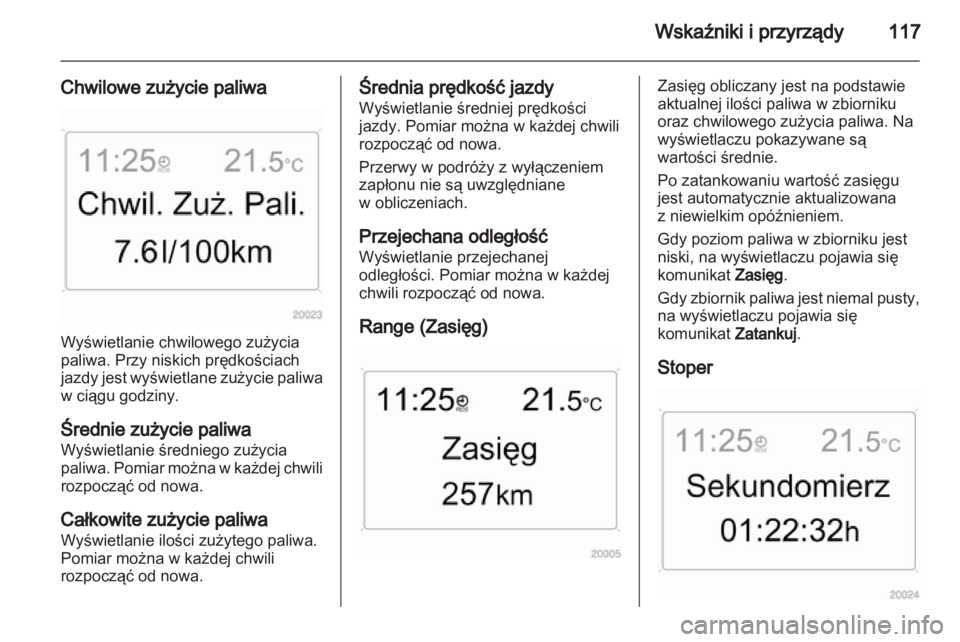 OPEL ZAFIRA 2011.5  Instrukcja obsługi (in Polish) 