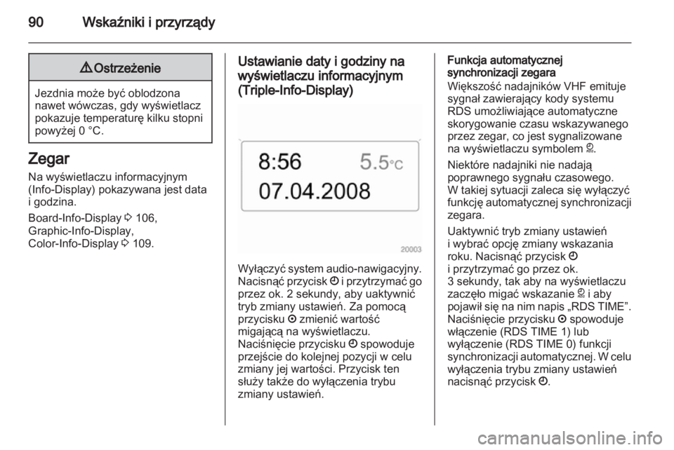 OPEL ZAFIRA 2011.5  Instrukcja obsługi (in Polish) 