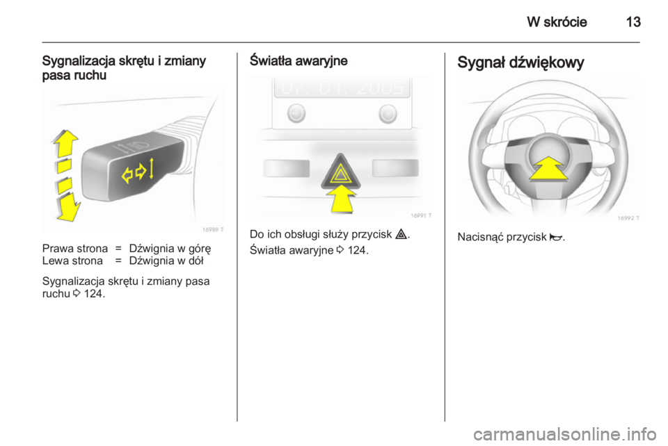 OPEL ZAFIRA 2012  Instrukcja obsługi (in Polish) 