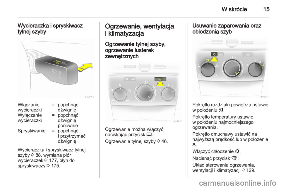 OPEL ZAFIRA 2012  Instrukcja obsługi (in Polish) 