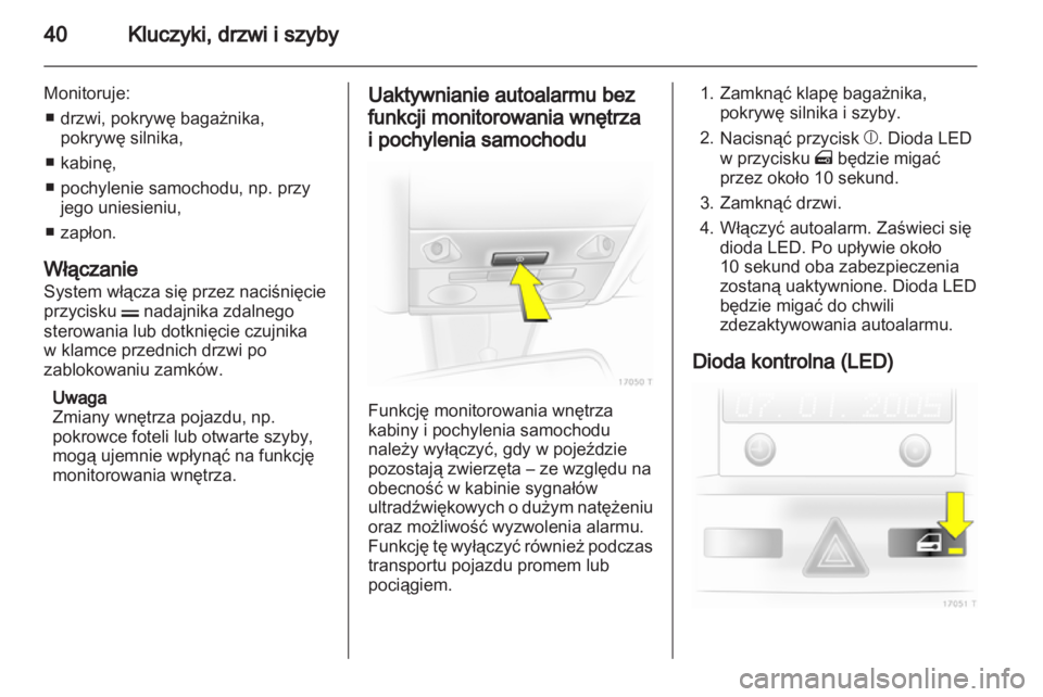 OPEL ZAFIRA 2012  Instrukcja obsługi (in Polish) 
