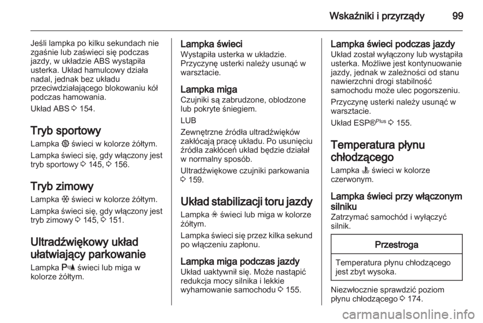 OPEL ZAFIRA 2013  Instrukcja obsługi (in Polish) 