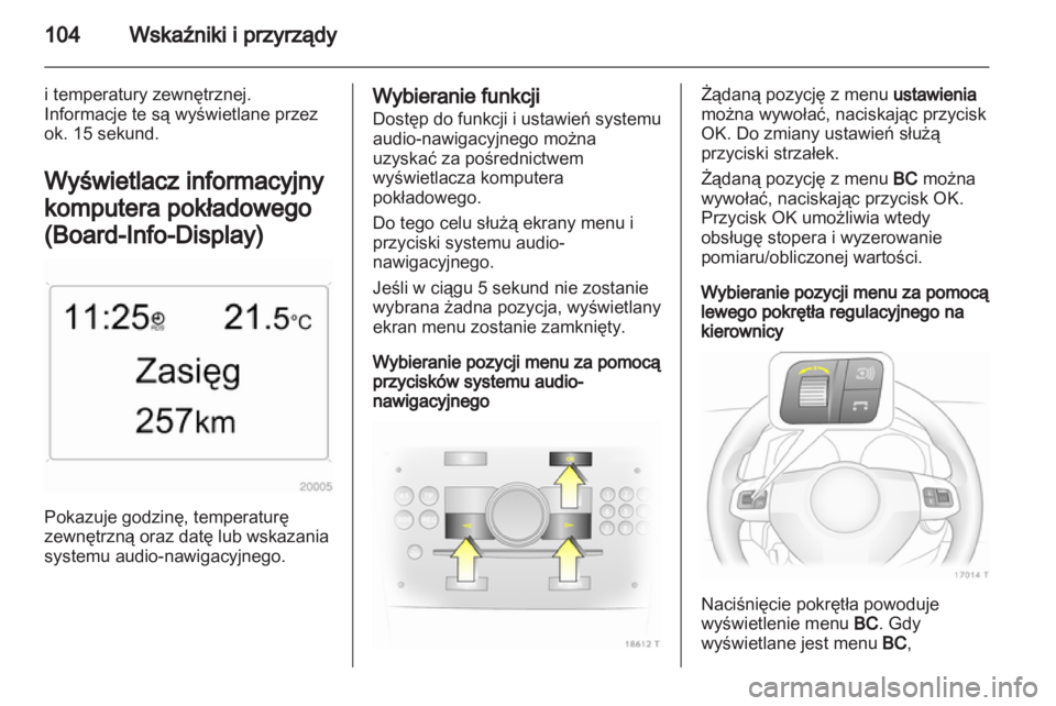 OPEL ZAFIRA 2013  Instrukcja obsługi (in Polish) 