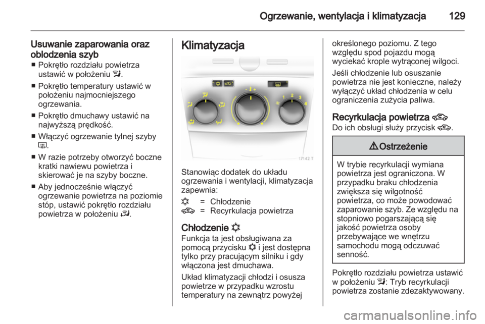OPEL ZAFIRA 2013  Instrukcja obsługi (in Polish) 