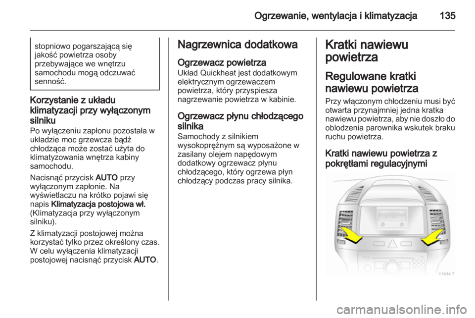 OPEL ZAFIRA 2013  Instrukcja obsługi (in Polish) 