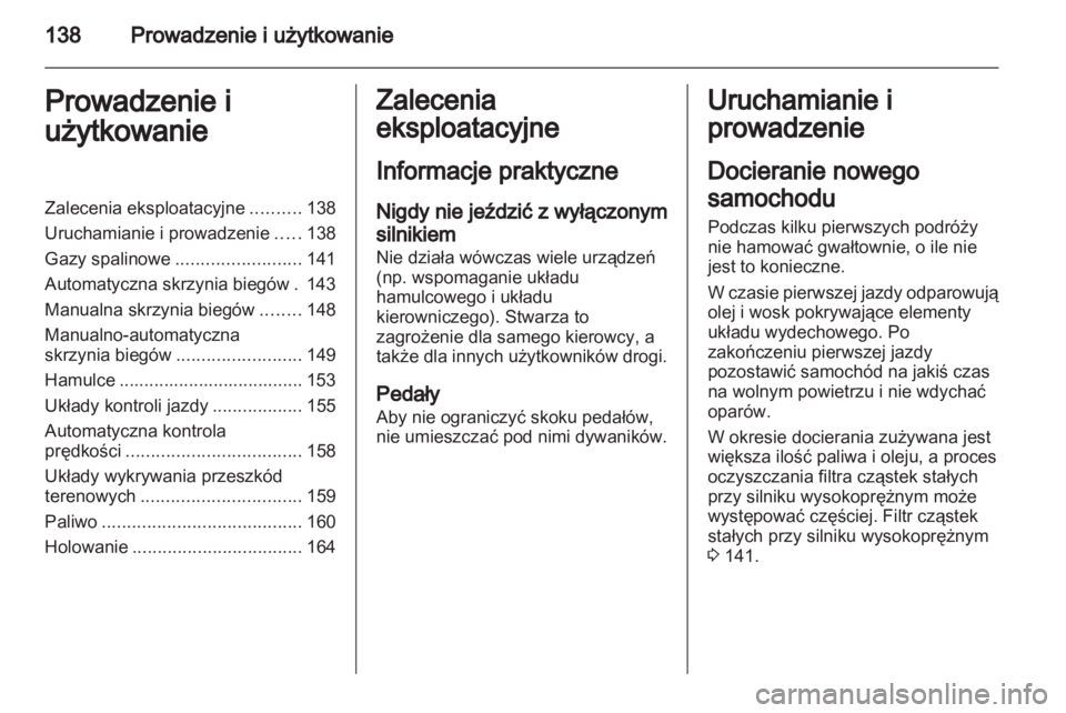 OPEL ZAFIRA 2013  Instrukcja obsługi (in Polish) 