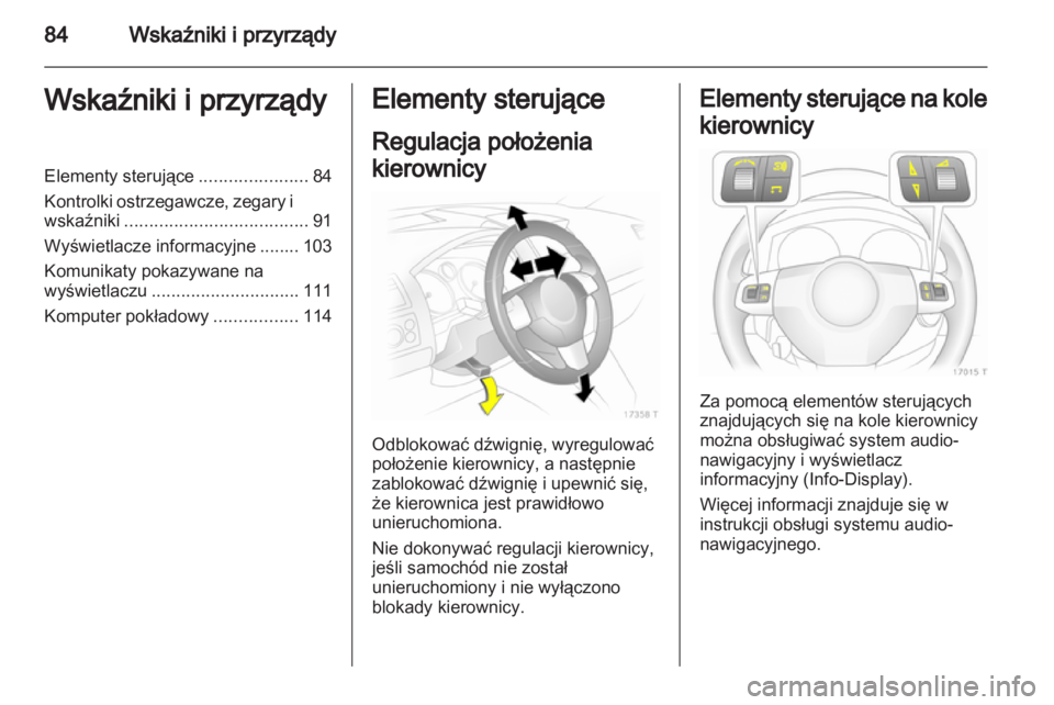 OPEL ZAFIRA 2013  Instrukcja obsługi (in Polish) 
