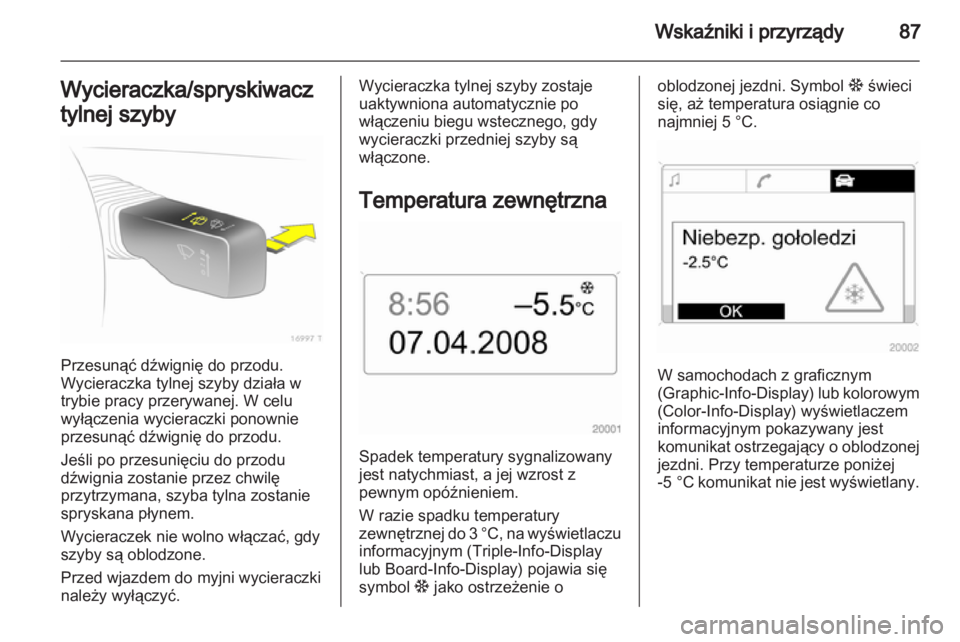 OPEL ZAFIRA 2013  Instrukcja obsługi (in Polish) 