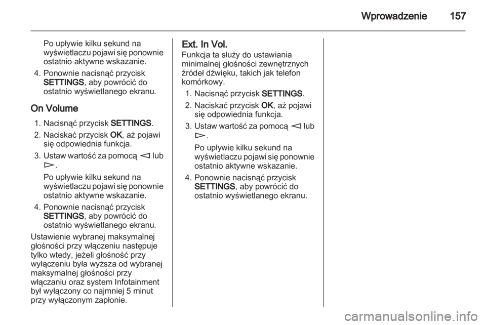 OPEL ZAFIRA B 2014  Instrukcja obsługi systemu audio-nawigacyjnego (in Polish) 