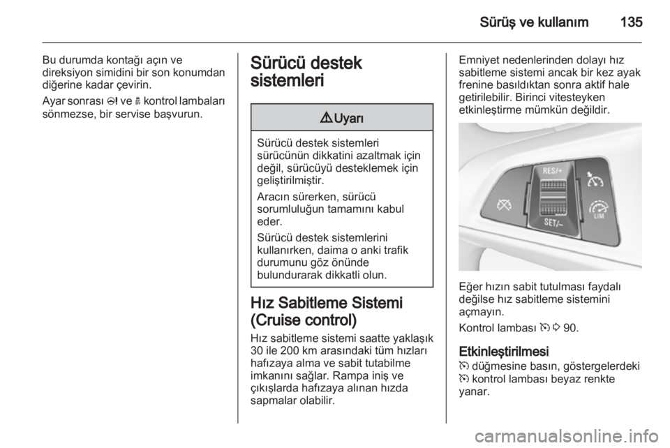 OPEL ADAM 2013.5  Sürücü El Kitabı (in Turkish) 