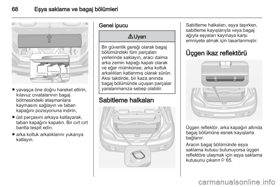 OPEL ADAM 2013.5  Sürücü El Kitabı (in Turkish) 