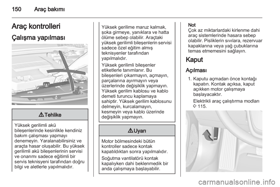 OPEL AMPERA 2013  Sürücü El Kitabı (in Turkish) 