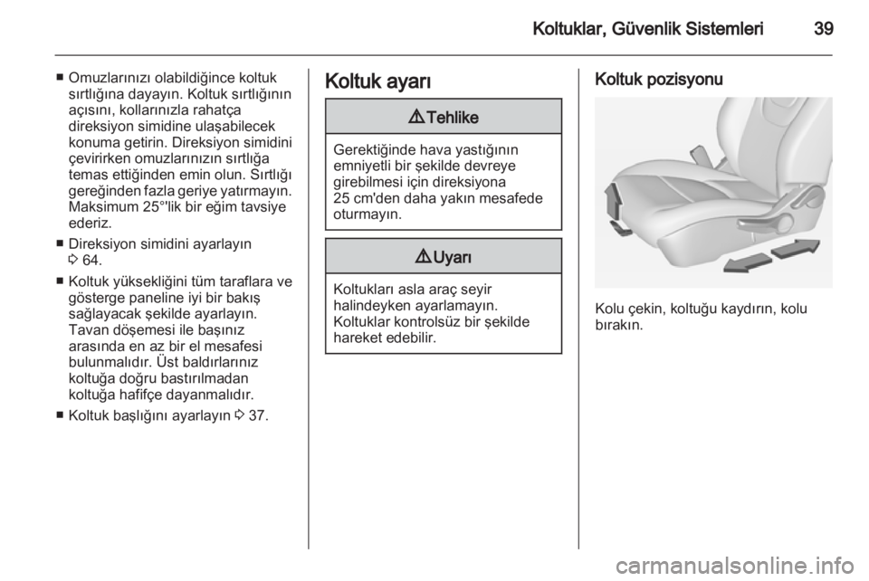 OPEL AMPERA 2013  Sürücü El Kitabı (in Turkish) 