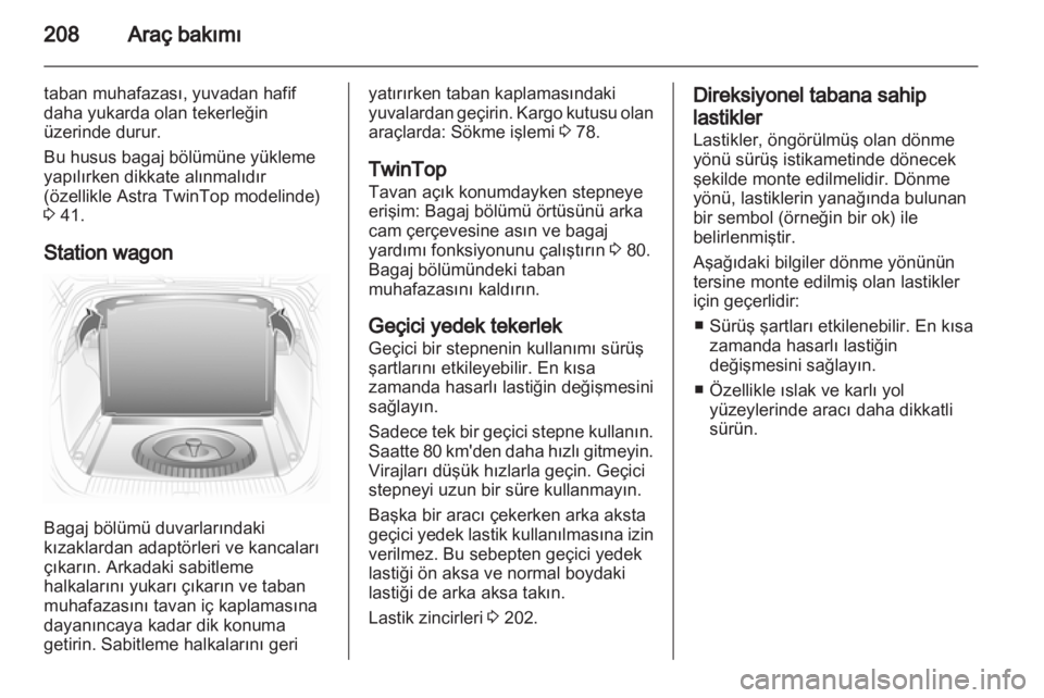 OPEL ASTRA H 2011  Sürücü El Kitabı (in Turkish) 