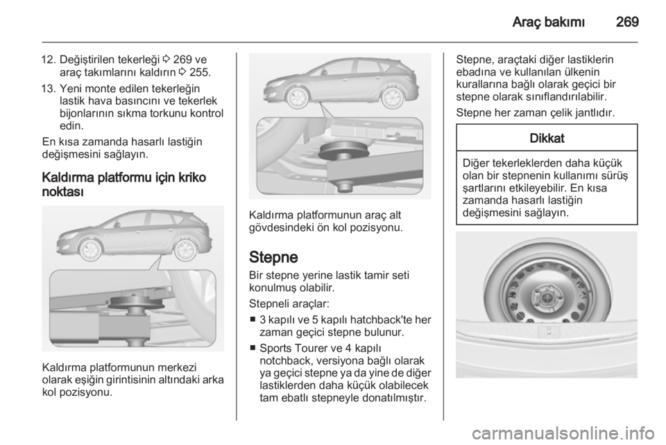 OPEL ASTRA J 2013  Sürücü El Kitabı (in Turkish) 