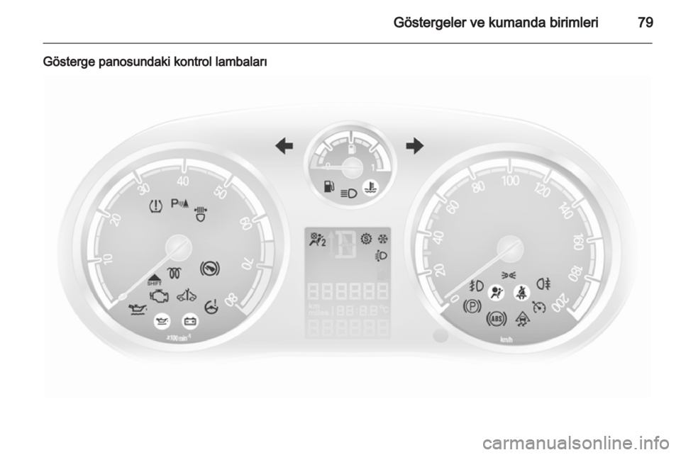 OPEL CORSA 2010.5  Sürücü El Kitabı (in Turkish) 
