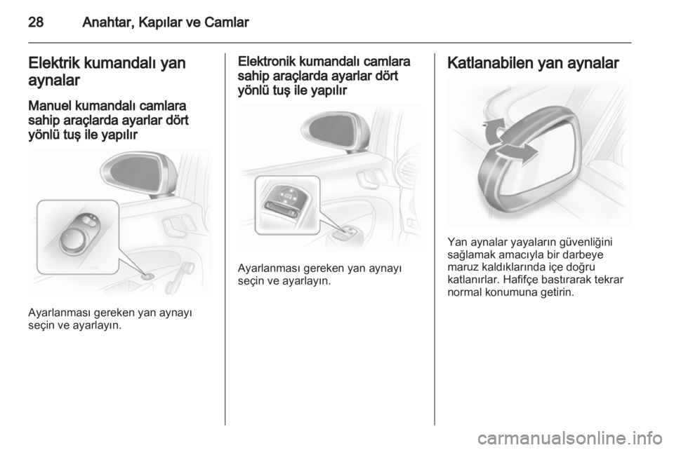 OPEL CORSA 2013.5  Sürücü El Kitabı (in Turkish) 