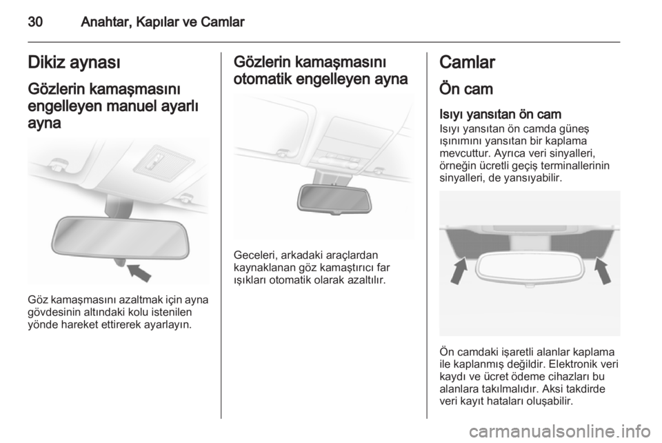 OPEL CORSA 2013.5  Sürücü El Kitabı (in Turkish) 