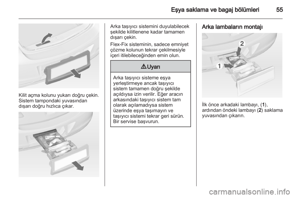 OPEL CORSA 2013.5  Sürücü El Kitabı (in Turkish) 