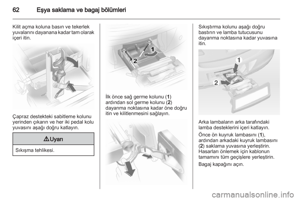 OPEL CORSA 2013.5  Sürücü El Kitabı (in Turkish) 