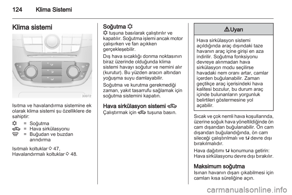 OPEL INSIGNIA 2012  Sürücü El Kitabı (in Turkish) 