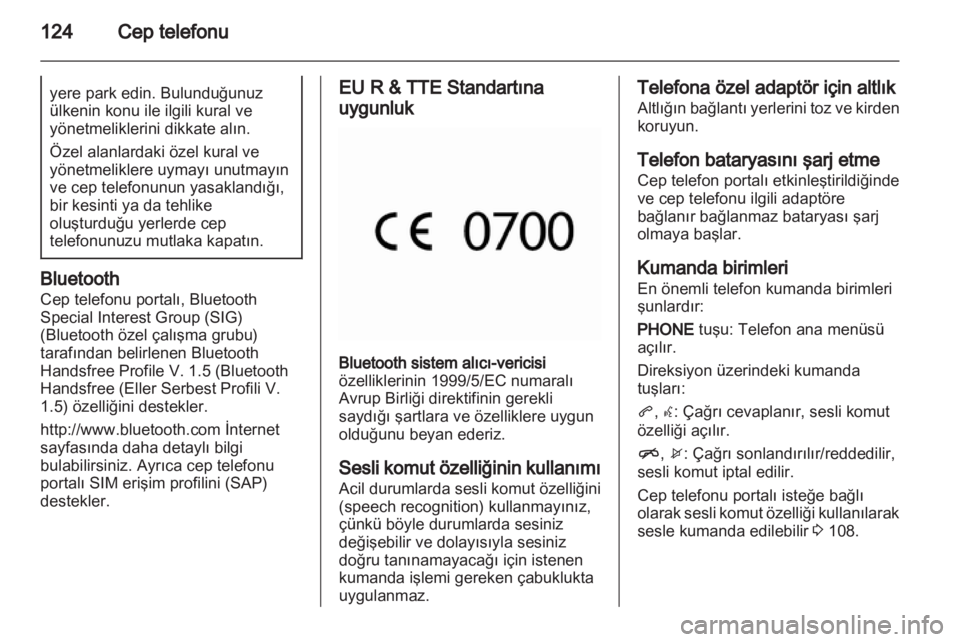 OPEL MERIVA 2013  Bilgi ve Eğlence Sistemi Kılavuzu (in Turkish) 