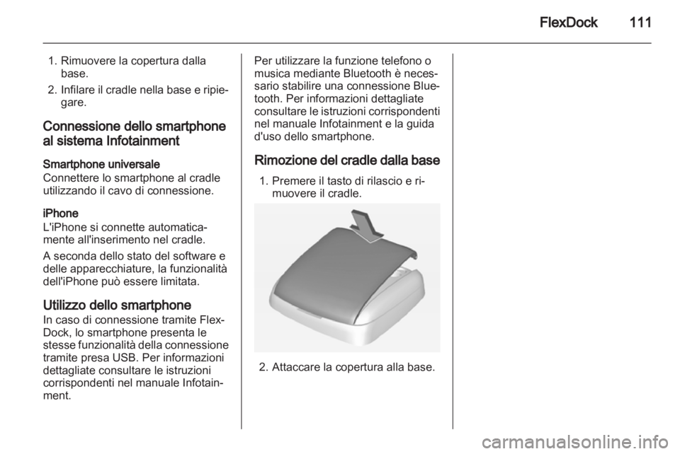 OPEL ADAM 2013  Manuale del sistema Infotainment (in Italian) 